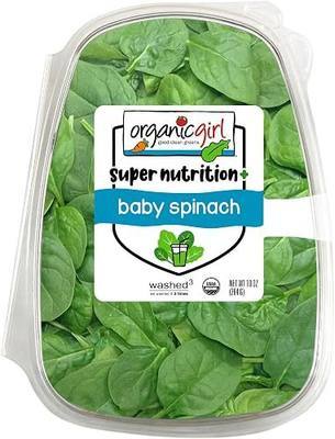 Organicgirl Baby Spinach Greens, 10 Oz