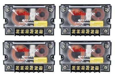 300 Watts 2 Way Crossover - (4 Pack) Passive Car Audio Speaker Tweeter Mids and Highs CRX-203