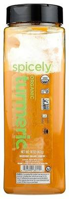 Spicely Organic Turmeric Powder 16OZ Club Size Certified Gluten Free