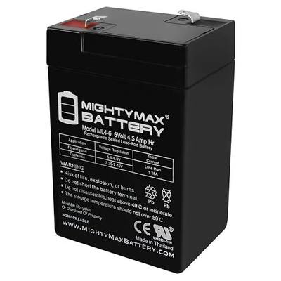 Mighty Max Battery ML4-6 - 6V 4.5AH 3FM4 Replacement Battery with F1 Terminal