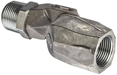 Husky 000350 3/4" Male NPTF x 3/4" Female NPTF Multi-Plane Swivel, 19mm Male x 19mm Female