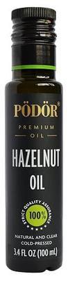PÖDÖR Premium Hazelnut Oil from Piedmont Hazelnuts - 3.4 fl. Oz. - Cold-Pressed, 100% Natural, Unrefined and Unfiltered, Vegan, Gluten-Free, Non-GMO in Glass Bottle