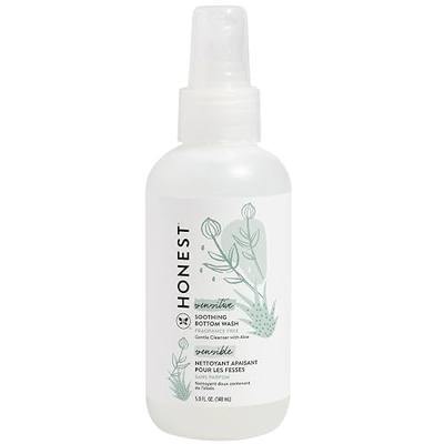 The Honest Company Soothing Baby Bottom Wash | Gently Cleanses + Refreshes | Naturally Derived, Non-Irritating, Made with Aloe | 5 fl oz