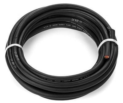 EWCS 2 Gauge Premium Extra Flexible Welding Cable 600 Volt - Black - 25 Feet - Made in The USA