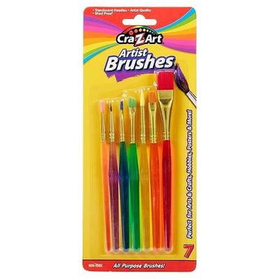 Cra-Z-Art Artist Brushes, Assorted Sizes Blist Carded, 7 Count