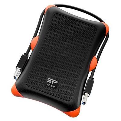 Silicon Power 2TB Rugged Portable External Hard Drive Armor A30, Shockproof USB 3.0 for PC, Mac, Xbox and PS4, Black