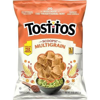 Tostitos Scoops! Multigrain Tortilla Chips, 10 Oz