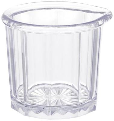 Winco 2 oz Clear Plastic Syrup Pitcher (Set of 24)