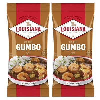 Louisiana Fish Fry Cajun Gumbo Base 5 oz - Pack of 2 | Recipe Card Included