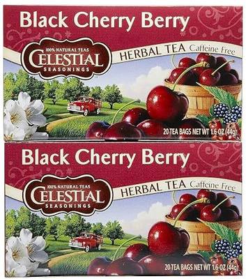 Celestial Seasonings Black Cherry Berry Tea Bags, 20 Count (Pack of 2)
