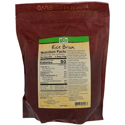 NOW Foods Rice Bran - 20 oz - 2 pk