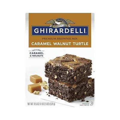 GHIRARDELLI Caramel Turtle Premium Brownie Mix - 18.5 OZ (Pack of 2)