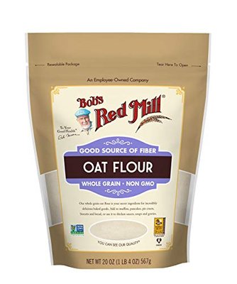 Bob's Red Mill Whole Grain Oat Flour, 22 oz, 2 pk