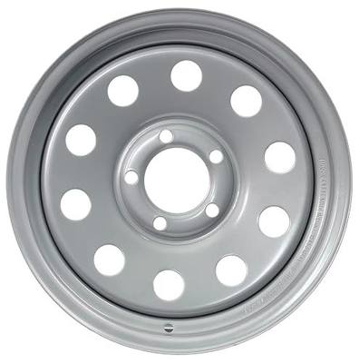 eCustomrim Trailer Wheel 15X5 SPECIAL BOLT PATTERN 5 Lug On 5 Inch Silver | 15 X 5 Silver Grey Rim, 5 Lug on 5 Inch Bolt Pattern, 3.19 Inch Center Bore, 1870 Lbs Max Load, Trailer Tire Use Only