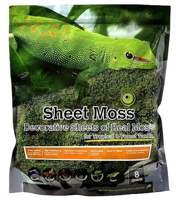 Galápagos (05248) Sheets of Real Moss, 8-Quart, Natural,Green