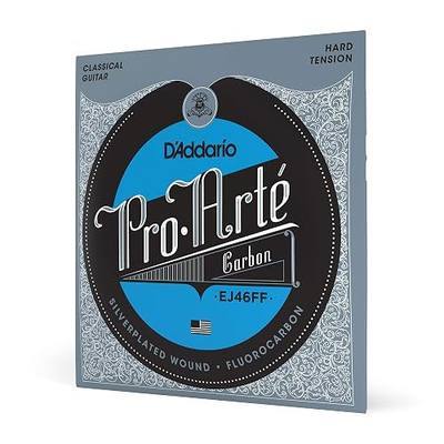 D'Addario Guitar Strings - Pro-Arte Classical Guitar Strings - EJ46FF Carbon Strings - Silver Plated Wrap, Composite Dynacore, Carbon Trebles - Hard Tension