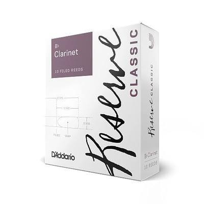D’Addario Reserve Classic B Clarinet Reeds, Strength 3.0 (10-Pack) – Thick Blank Reed Offers a Rich, Warm Tone, Exceptional Performance and Consistency – Ideal for Advanced Students or Professionals