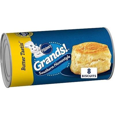 Pillsbury Grands Southern Homestyle Butter Tastin' Biscuit Dough, 8 Ct, 16.3 oz
