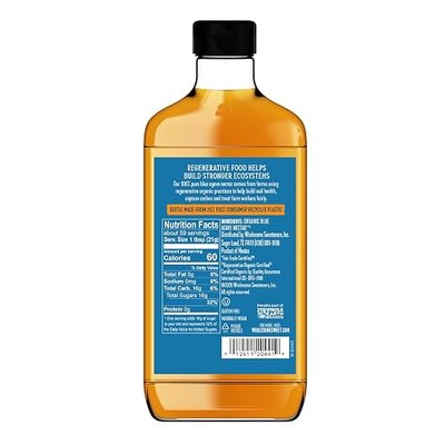 Wholesome Sweeteners 44-Ounce Organic Blue Agave Nectar, Fair Trade, 100% Pure, Non GMO, Gluten Free & Vegan, 1 Pack