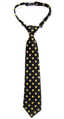 Retreez Classic Polka Dots Woven Microfiber Pre-tied Boy's Tie