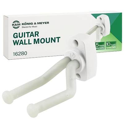 K&M Stands 16280.014.00 Guitar wall mount - white with translucent support elements