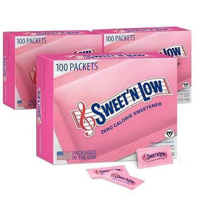 Sweet’N Low Zero-Calorie Sweetener | Contains Saccharin, Sugar Substitute, Keto, Vegan, Gluten-Free | Great for Cooking, Baking, Coffee, Tea, Hot/Cold Beverages | 250 Packets (Pack of 3)
