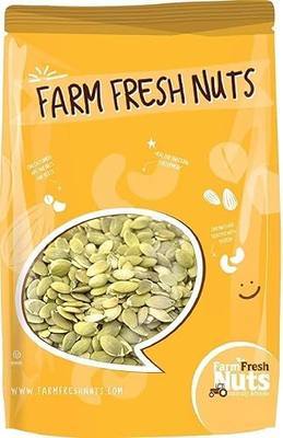 Dry Roasted Pepitas/Pumpkin Seeds Unsalted (1 Lb.) - Oven Roasted in Small Batches for Added Freshness - Vegan & Keto Friendly - Farm Fresh Nuts Brand