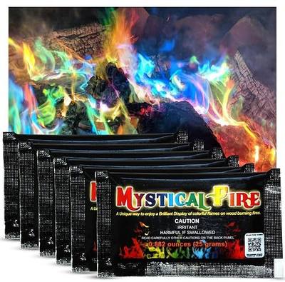 Mystical Fire Color Changing Packets – Colorful Fire Changer Packets 50pk | 50-pack color changing fire packets creates colorful flames in fire pits and camp fire. Easy to use, long-lasting effect