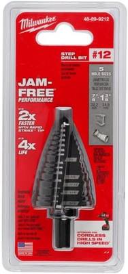 Milwaukee 48-89-9212 Step Bit #12 7/8" - 1-3/8"
