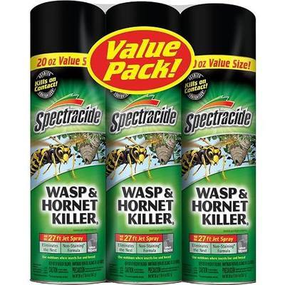 Spectracide Wasp and Hornet Killer Aerosol, 20-Ounce, 3-Pack