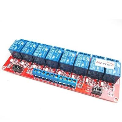 HiLetgo 5V 8 Channel Relay Module with OPTO-Isolated Support High and Low Level Trigger