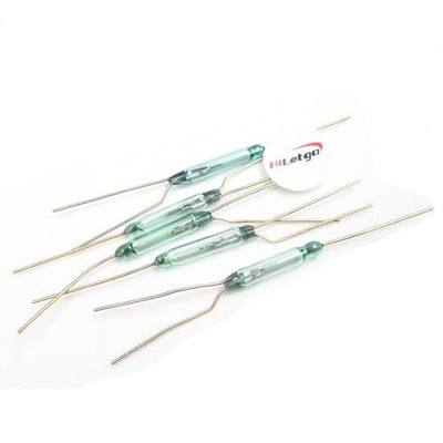 HiLetgo 5pcs Glass Seal Reed Switch - Normal Close Magnetic Induction N/C SPDT 2.0x14mm for Arduino