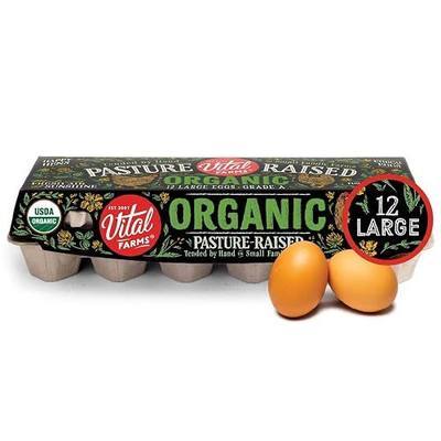 Vital Farms Organic Pasture-Raised Large Eggs 12ct