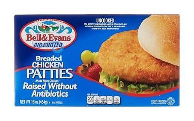 Bell & Evans, Chicken Patty Breaded Frozen, 16 Ounce