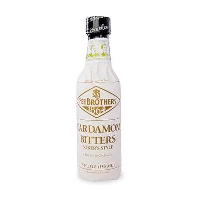 Fee Brothers Cardamom Cocktail Bitters, 5 fl oz (150ml) | Aromatic Cocktail Mixer & Concentrated Flavoring, Gluten Free, Vegan-Friendly