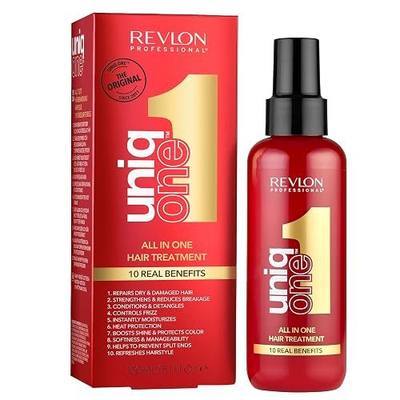 Revlon Professional UniqOne 10-in-1 Hair Treatment, Frizz Control, Heat Protection, Repair for Dry Damaged Hair, All Hair Types, Vegan