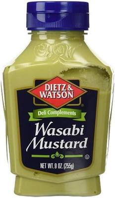 Dietz & Watson, Deli Compliments, Wasabi Mustard, 9oz Bottle (Pack of 2)