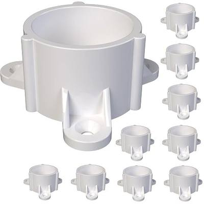 FORMUFIT F114ECT-WH-10 PVC Table Cap, Furniture Grade, 1-1/4" Size, White (Pack of 10)