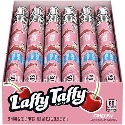 Laffy Taffy Rope, Cherry, 0.81 oz., Pack of 24