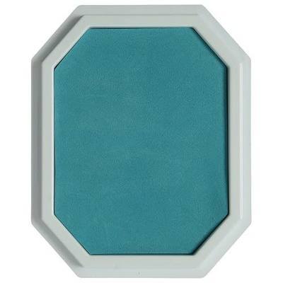 Constructive Playthings-2108 Teal Colored Ink Large Washable Stamp Pad Kid Set for Rubber Stamps