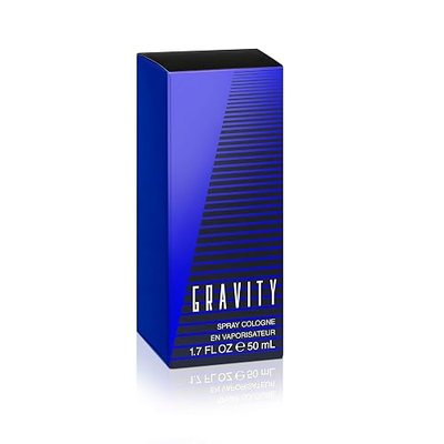 Coty Classics Gravity Eau de Cologne Spray, Seductive Blue Fragrance for Men with notes of Mandarin Orange, Sage, Earthy Woods, Vanilla and Leather 1.7 fl oz (Pack of 1)