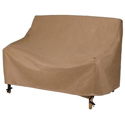 DUCKCOVERS Essential Water-Resistant 54 Inch Patio Loveseat Cover, Patio Furniture Covers