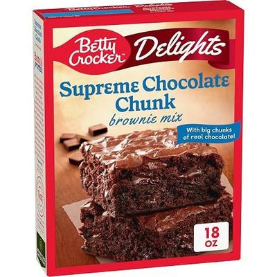 Betty Crocker Supreme Chocolate Chunk Brownie Mix, 18 oz