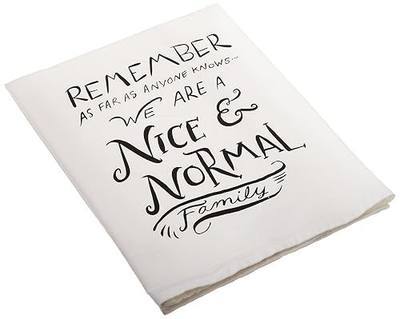 Primitives by Kathy 25260 LOL Made You Smile Dish Towel, Cotton, 28" by 28", Nice and Normal