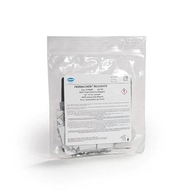 Hach DPD Total Chlorine Reagent Powder Pillows, 10 mL, Pack of 100, 2105669 | Range 0.02–2.00 mg/L Cl₂, USEPA Accepted Method 8167, Drinking Water & Wastewater Analysis, For Use with Colorimeter