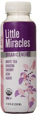 Little Miracles Organic Energy Drink, White Tea and Ginseng, 11.16 Ounce (Pack of 12)