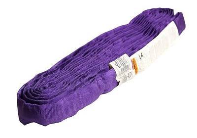 Ancra Cargo Endless Round Lifting Sling, Purple, 1" x 8', 3 Sling Variants | 8 ft length, looped synthetic yarn core, polyester cover; Capacities: 2600 lb vertical, 2100 lb choker, 5200 basket