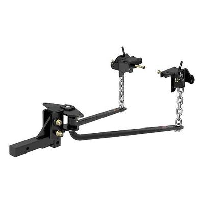 CURT 17057 MV Round Bar Weight Distribution Hitch, Up to 14,000 lbs., 2-Inch Shank