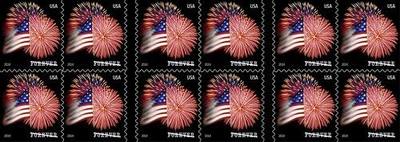 USPS Forever Stamps Star-Spangled Banner Booklet of 20 (Fireworks)