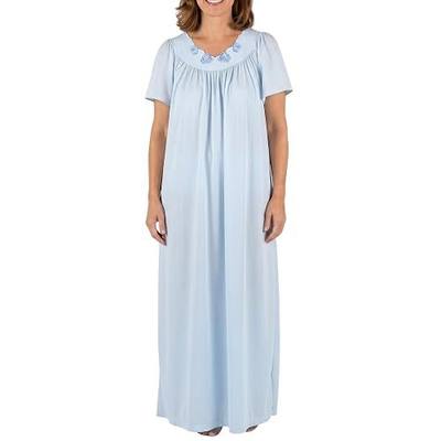 Shadowline Women's Petals 53 Inch Short Flutter Sleeve Long Gown